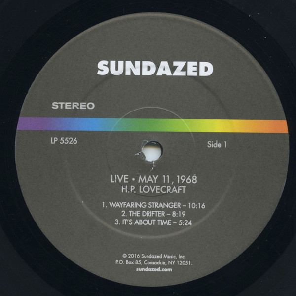 HP Lovecraft - Live May 11, 1968 | Sundazed Music (LP 5526) - 4 HP Lovecraft - Live May 11, 1968 | Sundazed Music (LP 5526) - 4