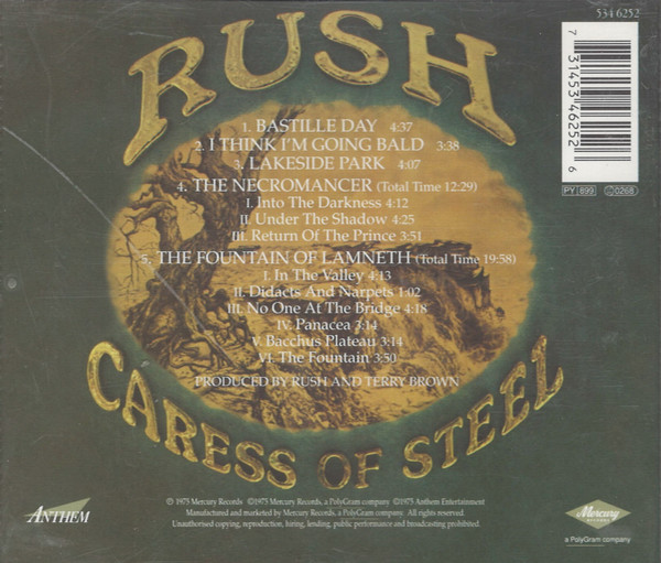 Rush - Caress Of Steel | Mercury (534 625-2) - 2