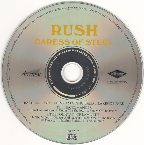 Rush - Caress Of Steel | Mercury (534 625-2) - 3