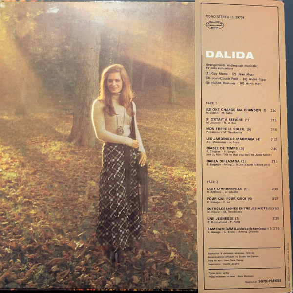 Dalida - Dalida | Productions International Shows (IS 39701) - 3