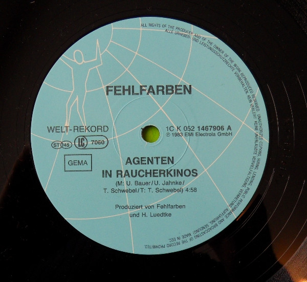 Fehlfarben - Agenten In Raucherkinos | Welt-Rekord (1C K052 1467906) - 3 Fehlfarben - Agenten In Raucherkinos | Welt-Rekord (1C K052 1467906) - 3
