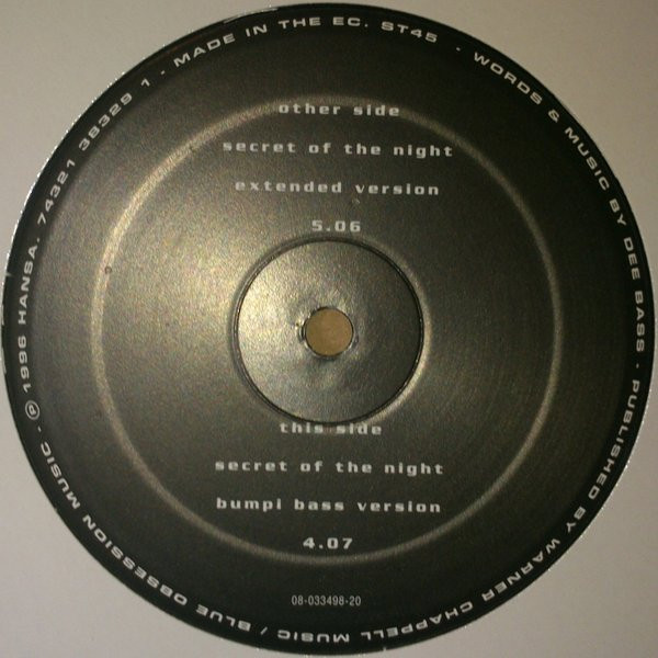 Atisha - Secret Of The Night | Hansa (74321 38329 1) - 2