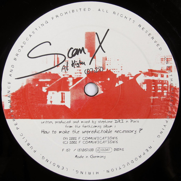 Scan X - Higher / The Soul | F Communications (F 157) - main Scan X - Higher / The Soul | F Communications (F 157) - main