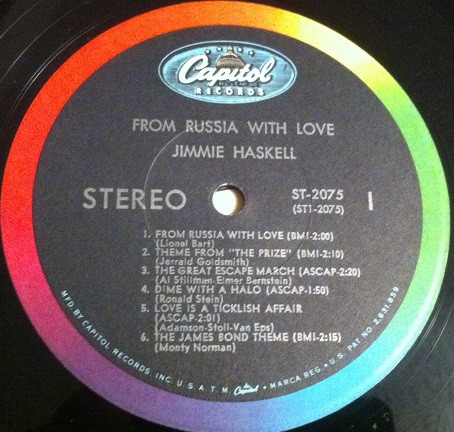 Jimmie Haskell And His Orchestra - From Russia With Love Theme | Capitol Records (ST-2075) - 2