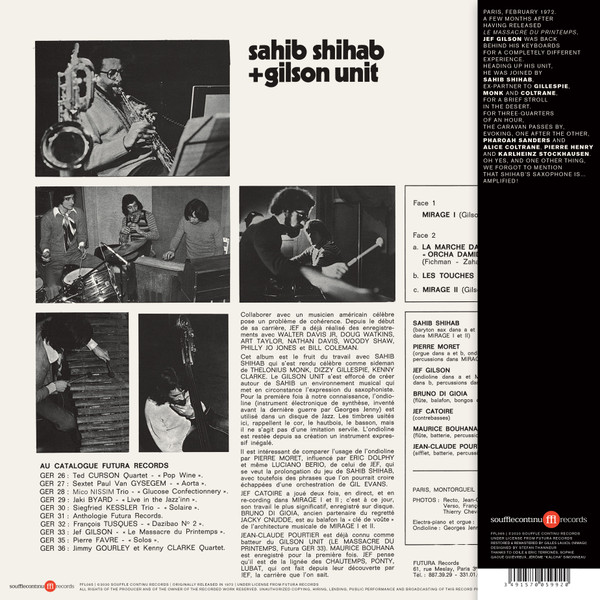 Sahib Shihab + Gilson Unit - La Marche Dans Le Désert | SouffleContinu Records (FFL065) - 2 Sahib Shihab + Gilson Unit - La Marche Dans Le Désert | SouffleContinu Records (FFL065) - 2