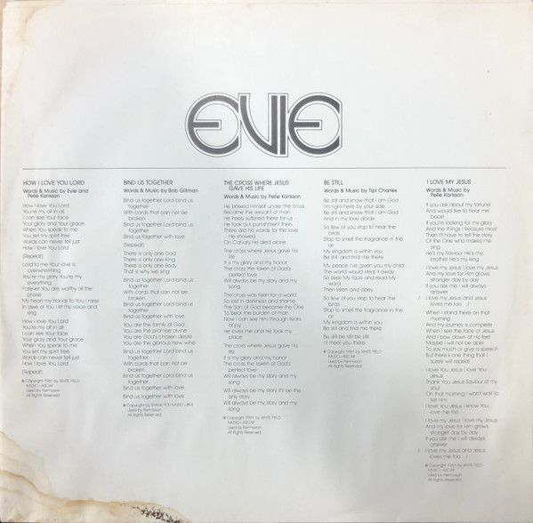 Evie - Unfailing Love | Word (WSB-8867) - 3