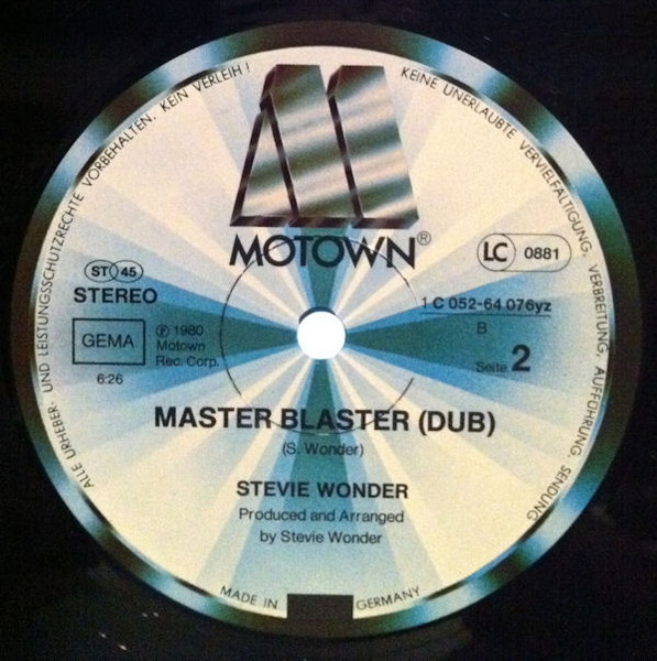 Stevie Wonder - Master Blaster | Motown (1C 052-64 076YZ) - 4 Stevie Wonder - Master Blaster | Motown (1C 052-64 076YZ) - 4