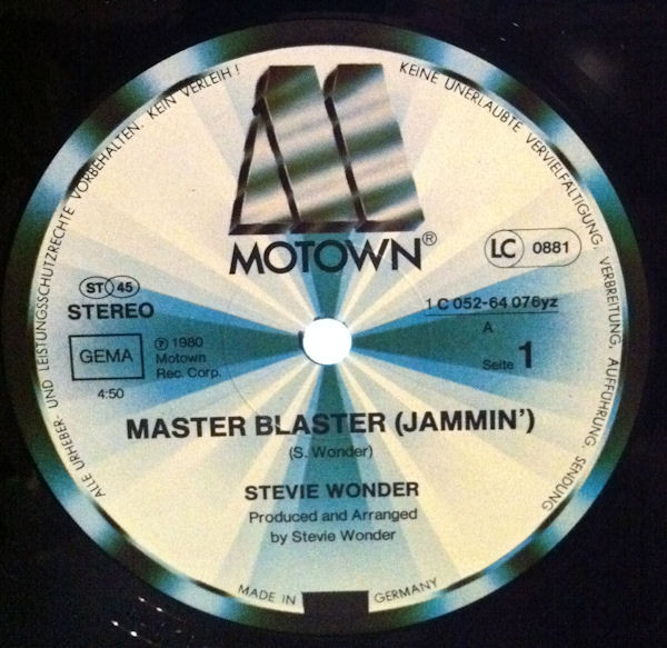 Stevie Wonder - Master Blaster | Motown (1C 052-64 076YZ) - 3 Stevie Wonder - Master Blaster | Motown (1C 052-64 076YZ) - 3
