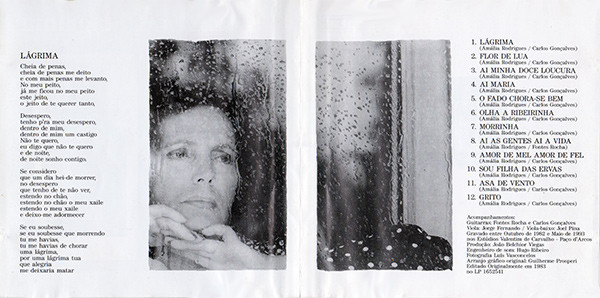 Amália Rodrigues - Lágrima | EMI (0 777 7 81077 2 9) - 4