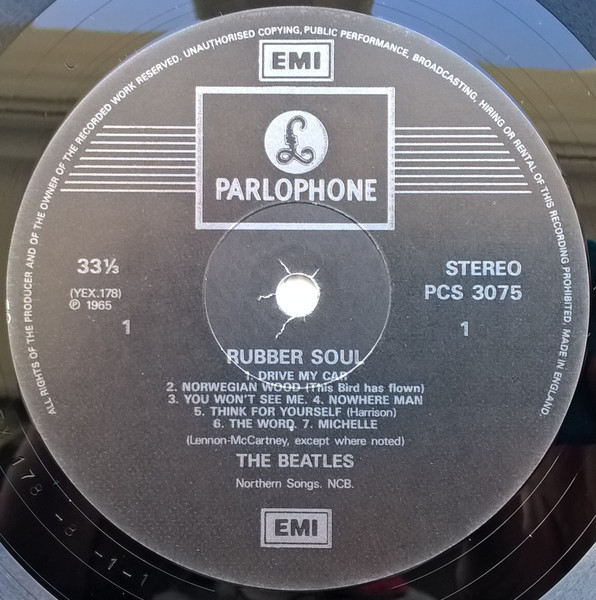 The Beatles - Rubber Soul | Parlophone (PCS 3075) - 3