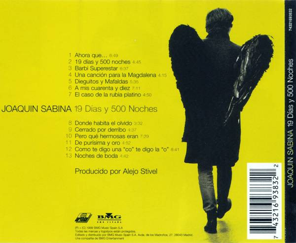 Joaquín Sabina - 19 Días Y 500 Noches | Ariola (74321693832) - 2