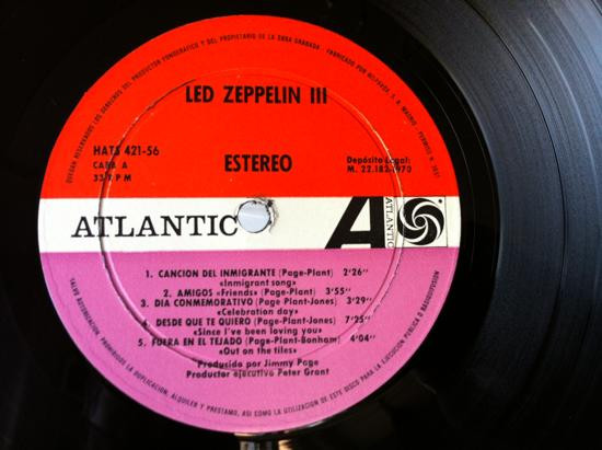 Led Zeppelin - Led Zeppelin III | Atlantic (HATS 421-56) - 4 Led Zeppelin - Led Zeppelin III | Atlantic (HATS 421-56) - 4