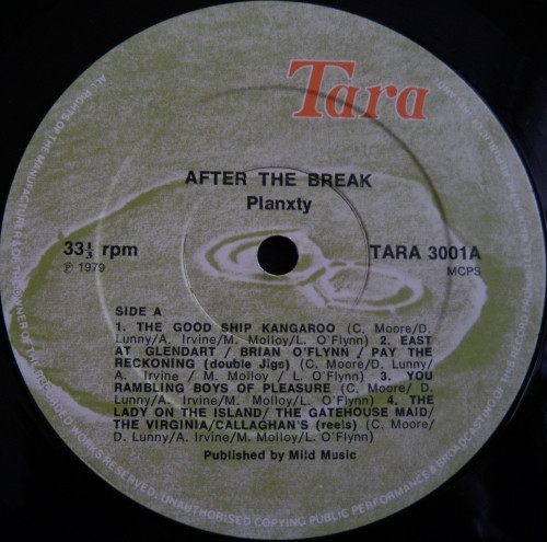 Planxty - After The Break | Tara (TARA 3001) - 3 Planxty - After The Break | Tara (TARA 3001) - 3
