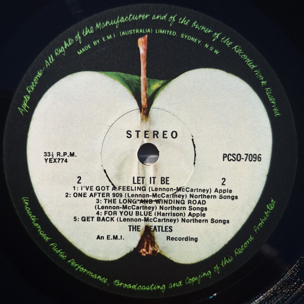 The Beatles - Let It Be | Apple Records (PCSO 7096) - 4