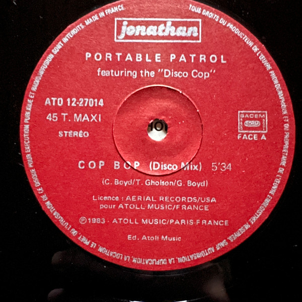 Portable Patrol - Cop Bop | Jonathan (ATO 12-27014) - 3