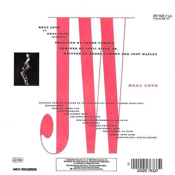 Jody Watley - Real Love | MCA Records (257 633-7) - 2