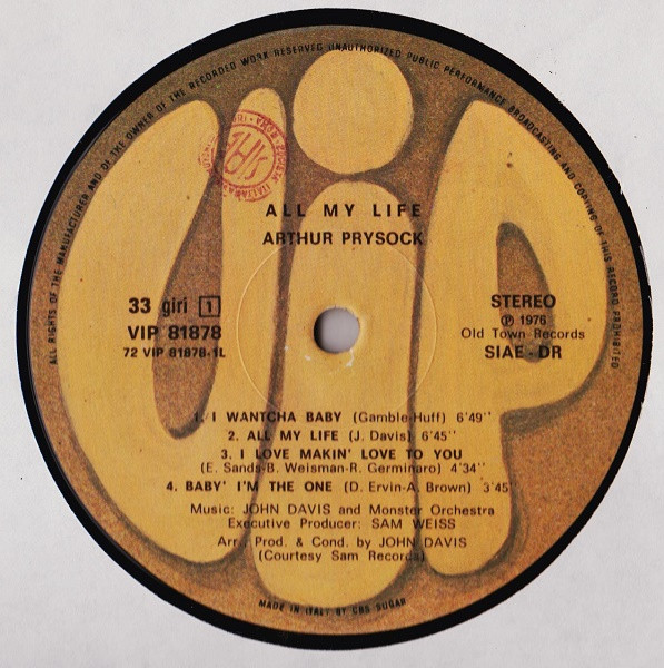 Arthur Prysock - All My Life | VIP (VIP 81878) - 3 Arthur Prysock - All My Life | VIP (VIP 81878) - 3