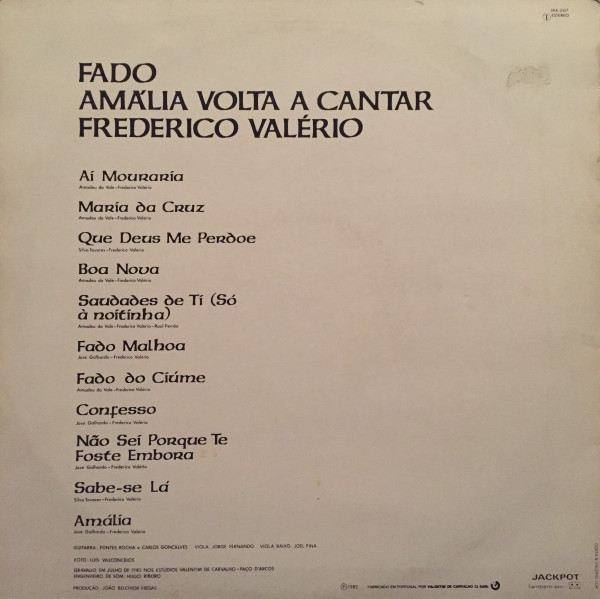 Amália Rodrigues - Fado | Jackpot (JAK 007) - 2