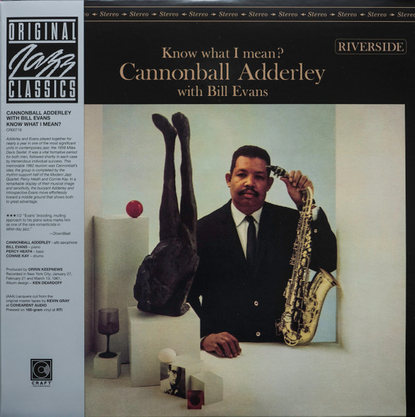 Cannonball Adderley With Bill Evans - Know What I Mean? | Riverside Records (CR00716) - main
