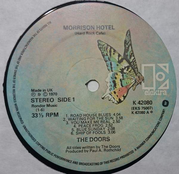 The Doors - Morrison Hotel | Elektra (K 42080) - 3
