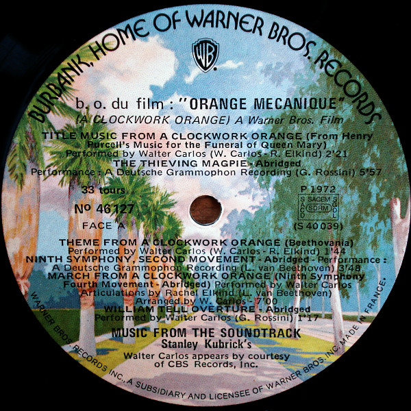 Various - "Un Film De Stanley Kubrick" Orange Mecanique | Warner Bros. Records (46.127) - 3 Various - "Un Film De Stanley Kubrick" Orange Mecanique | Warner Bros. Records (46.127) - 3