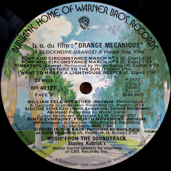 Various - "Un Film De Stanley Kubrick" Orange Mecanique | Warner Bros. Records (46.127) - 4 Various - "Un Film De Stanley Kubrick" Orange Mecanique | Warner Bros. Records (46.127) - 4