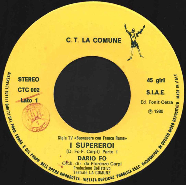Dario Fo - I Supereroi | Collettivo Teatrale La Comune (CTC 002) - 4