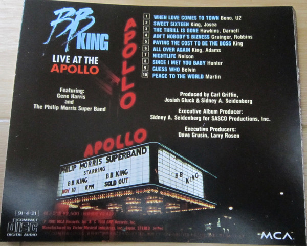 B.B. King - Live At The Apollo | MCA Records (MVCM 24) - 4