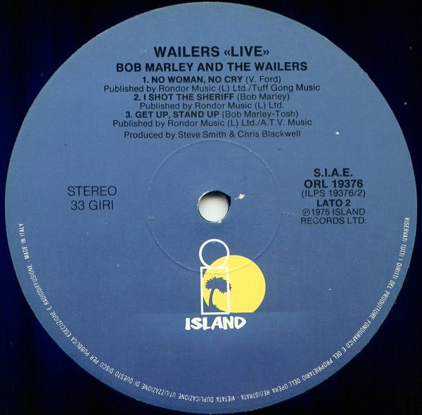 Bob Marley & The Wailers - Live! | Island Records (ORL 19376) - 4 Bob Marley & The Wailers - Live! | Island Records (ORL 19376) - 4