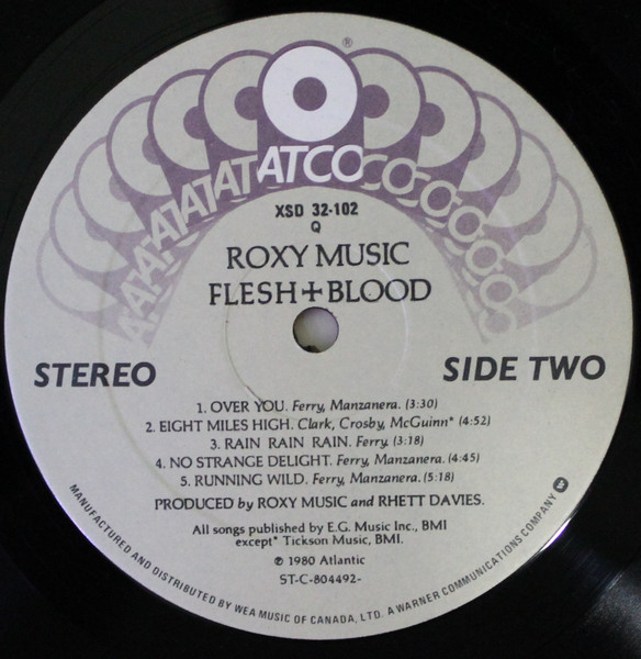 Roxy Music - Flesh + Blood | ATCO Records (XSD 32-102) - 4 Roxy Music - Flesh + Blood | ATCO Records (XSD 32-102) - 4
