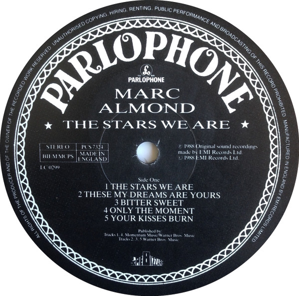 Marc Almond - The Stars We Are | Parlophone (PCS 7324)