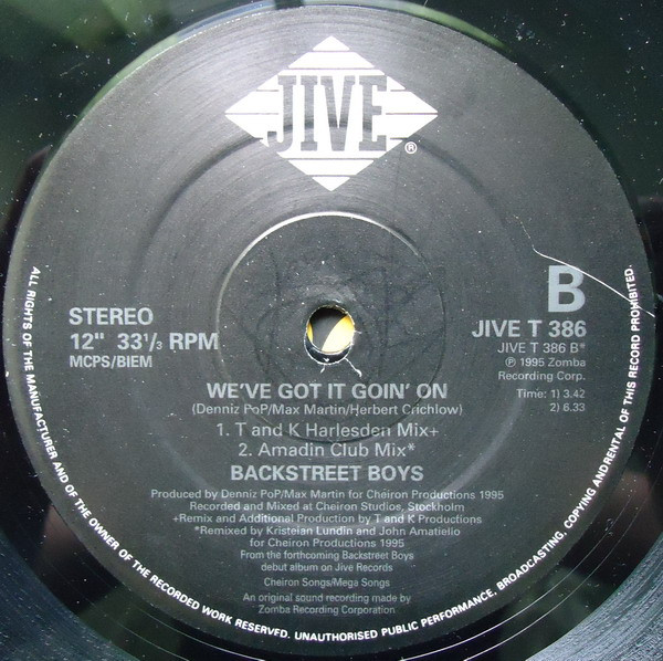 Backstreet Boys - We've Got It Goin' On | Jive (JIVE T 386) - 4
