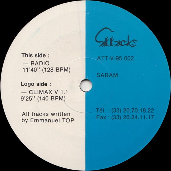 Emmanuel Top - Climax V 1.1 | Attack Records (ATT-V-95 002) - main