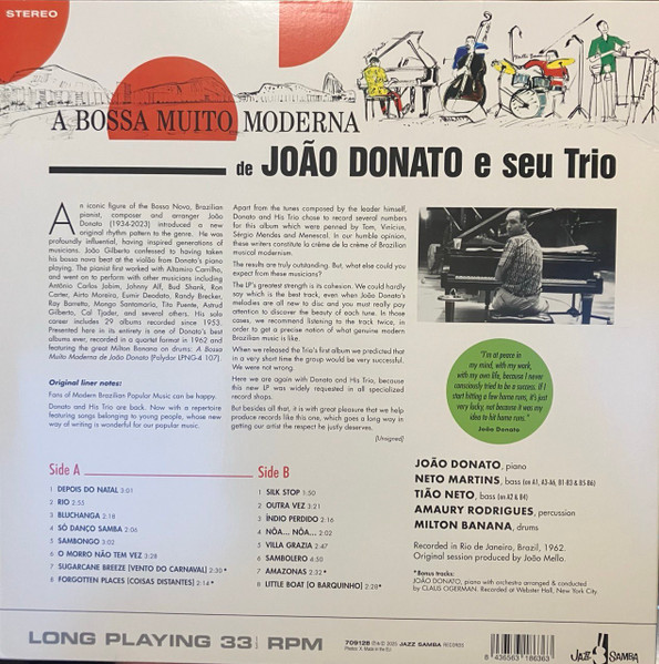 João Donato & Seu Trio - A Bossa Muito Moderna de João Donato E Seu Trio | Jazz Samba Records (709128) - 3 João Donato & Seu Trio - A Bossa Muito Moderna de João Donato E Seu Trio | Jazz Samba Records (709128) - 3