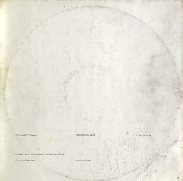 Keith Jarrett - The Köln Concert | ECM Records (ECM 1064/65 ST) - 4