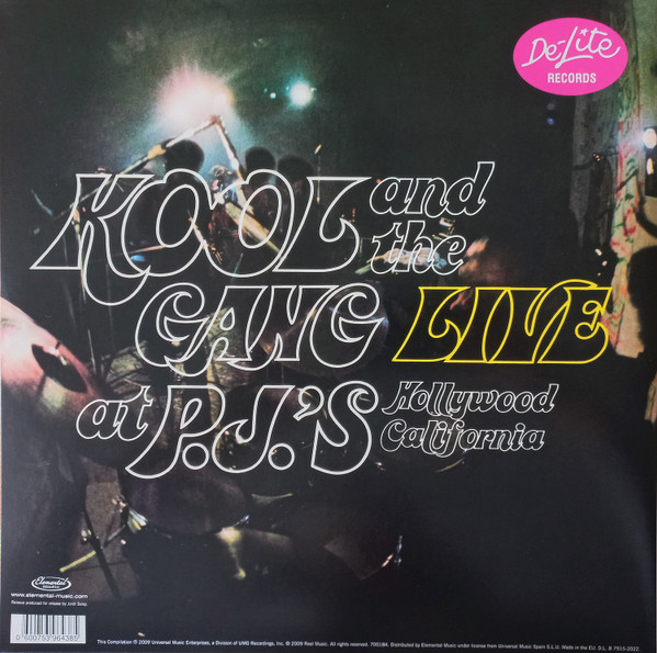 Kool & The Gang - Live At P.J.'s | Elemental Music (700184) - 2 Kool & The Gang - Live At P.J.'s | Elemental Music (700184) - 2
