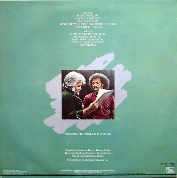 Kenny Rogers - Share Your Love = Comparte Tu Amor | Liberty (10C 066-400020) - 2