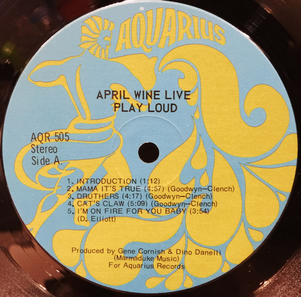 April Wine - April Wine Live | Aquarius Records (AQR505) - 3 April Wine - April Wine Live | Aquarius Records (AQR505) - 3
