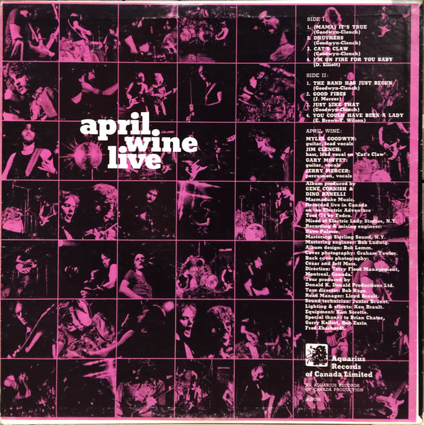 April Wine - April Wine Live | Aquarius Records (AQR505) - 2 April Wine - April Wine Live | Aquarius Records (AQR505) - 2