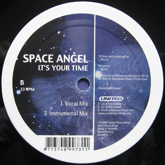 Space Angel - It's Your Time | Alien Recordings (Alien014) - 4 Space Angel - It's Your Time | Alien Recordings (Alien014) - 4