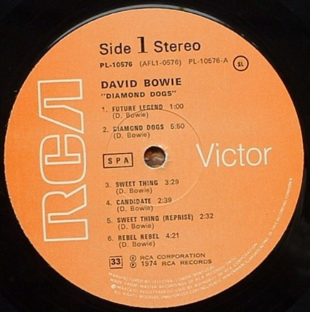 David Bowie - Diamond Dogs | RCA Victor (PL-10576) - 2