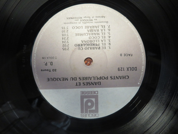 Various - Danses Et Chants Populaires Du Mexique - Vol. 2 | Disques Déesse (DDLX 129) - 3 Various - Danses Et Chants Populaires Du Mexique - Vol. 2 | Disques Déesse (DDLX 129) - 3