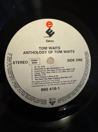 Tom Waits - Anthology Of Tom Waits | Asylum Records (960 416-1) - 2 Tom Waits - Anthology Of Tom Waits | Asylum Records (960 416-1) - 2