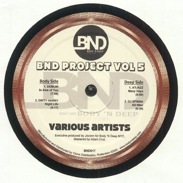 Various - BND Project Vol 5 | Body 'N Deep (BND017)