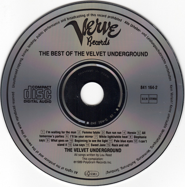 The Velvet Underground - The Best Of The Velvet Underground (Words And Music Of Lou Reed) | Verve Records (841 164-2) - 4