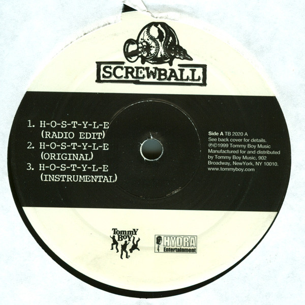 Screwball - H-O-S-T-Y-L-E | Tommy Boy (TB 2020) - 3
