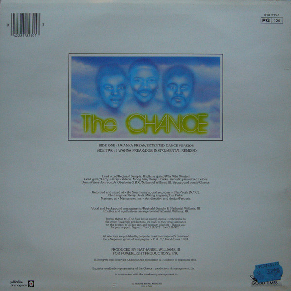 The Chance - I Wanna Freak | Good Times (818 270-1) - 2