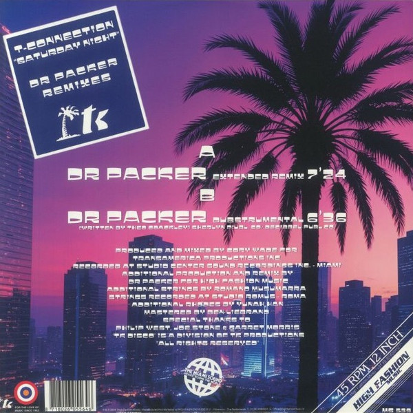 T-Connection - Saturday Night (Dr Packer Remixes) | High Fashion Music (MS 539) - 2