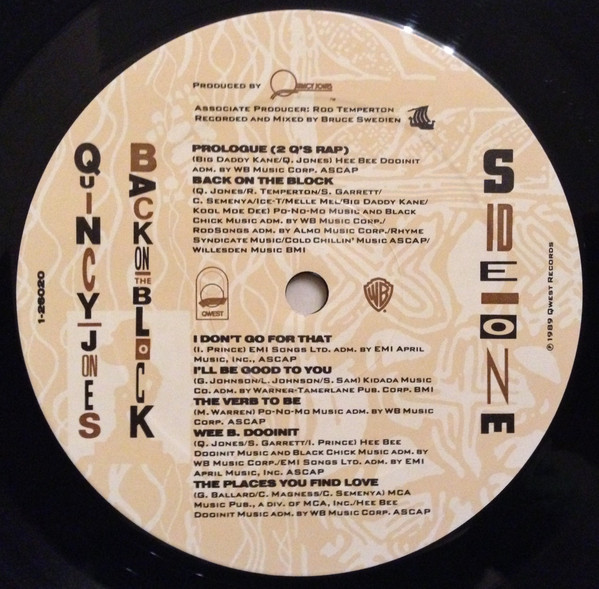 Quincy Jones - Back On The Block | Qwest Records (9 26020-1) - 3 Quincy Jones - Back On The Block | Qwest Records (9 26020-1) - 3