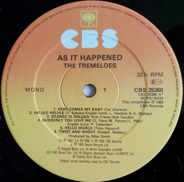 The Tremeloes - As It Happened | CBS (25360) - 3 The Tremeloes - As It Happened | CBS (25360) - 3